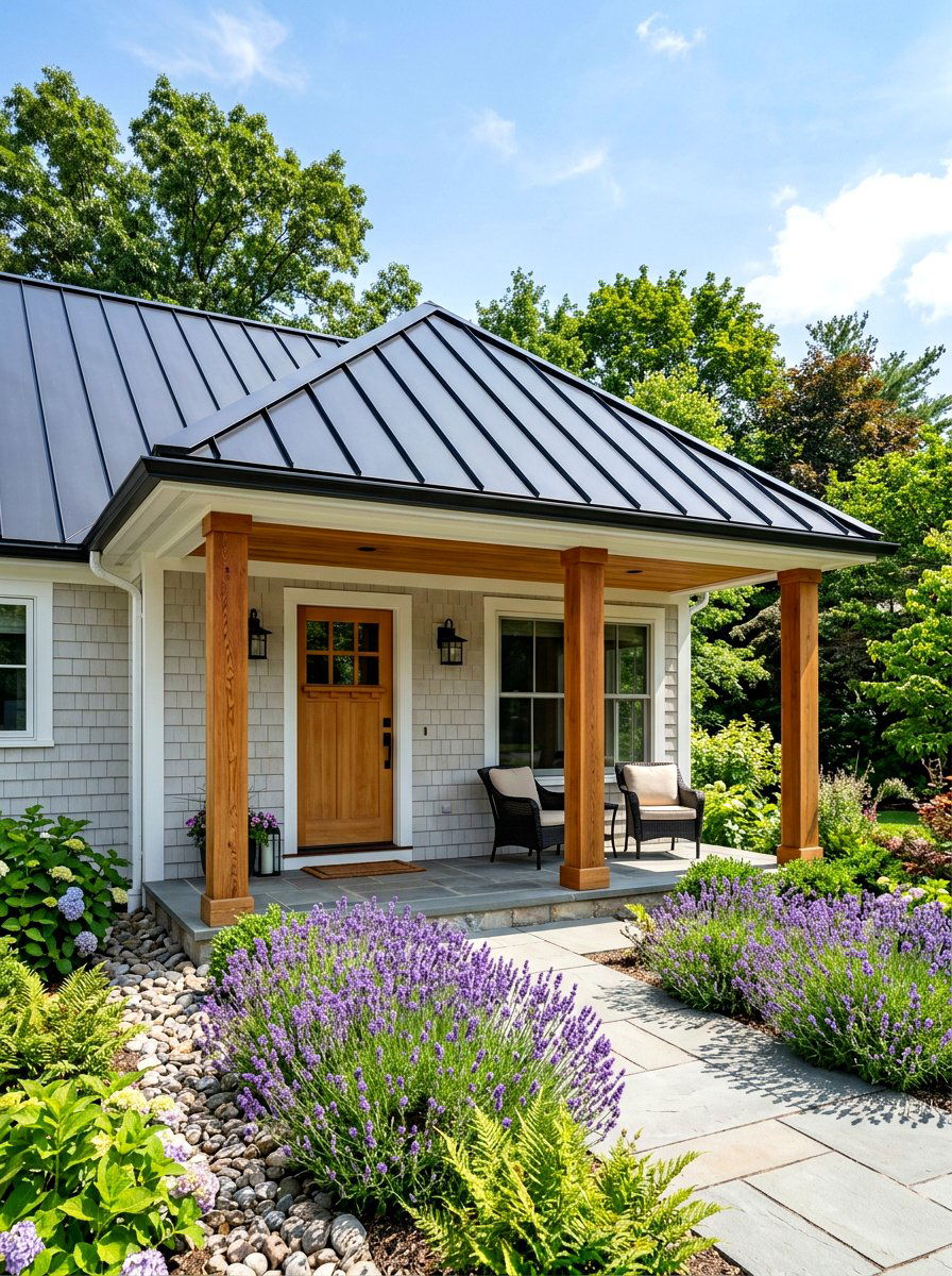 Standing Seam Metal Front Porch Roof - 30 front porch roof ideas