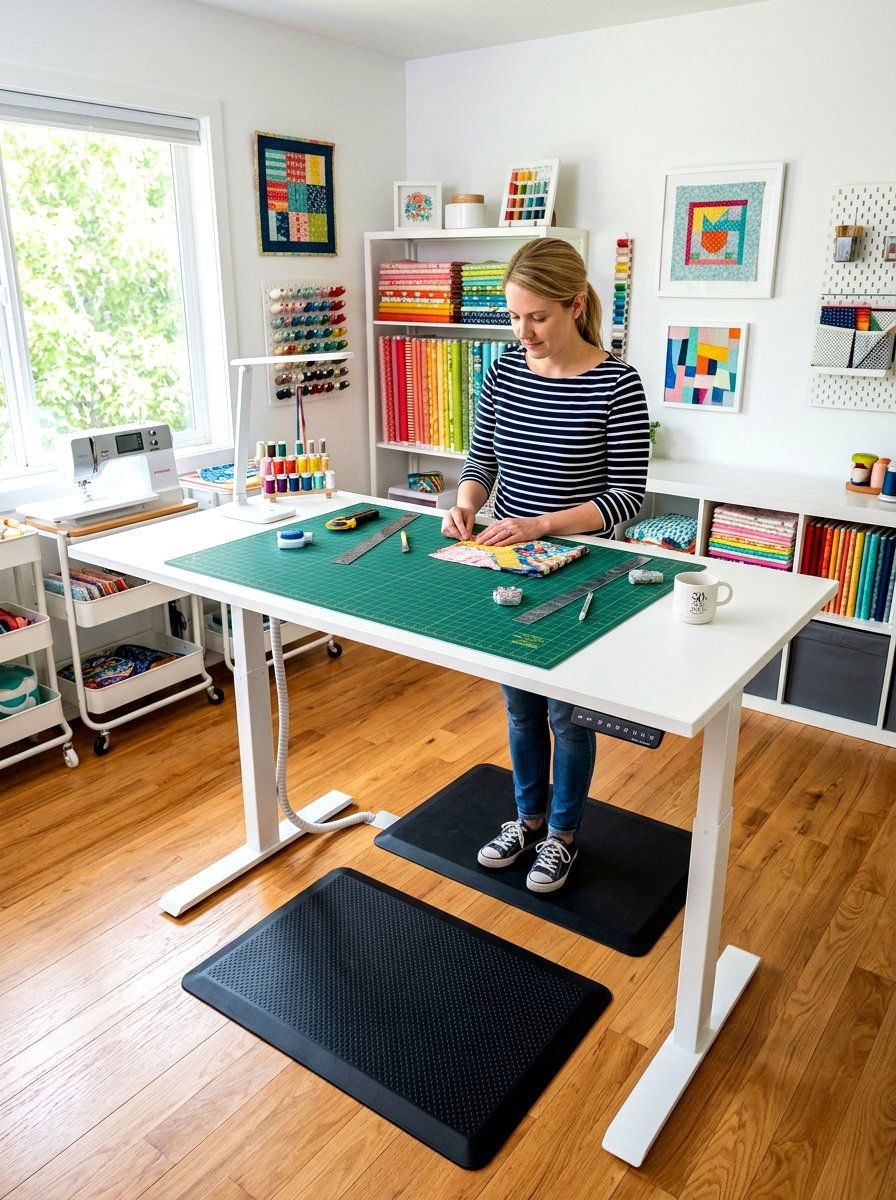 Standing Work Desk - 30 scrapbook room ideas