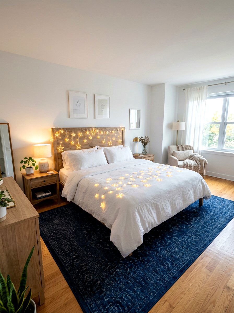 Star String Lights - 30 extra celestial bedroom ideas