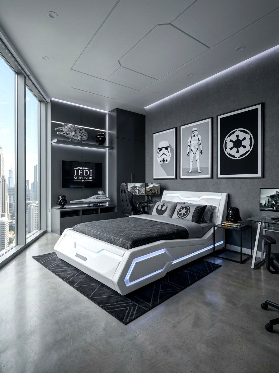 Star Wars bedroom - 30 boys bedroom decor ideas