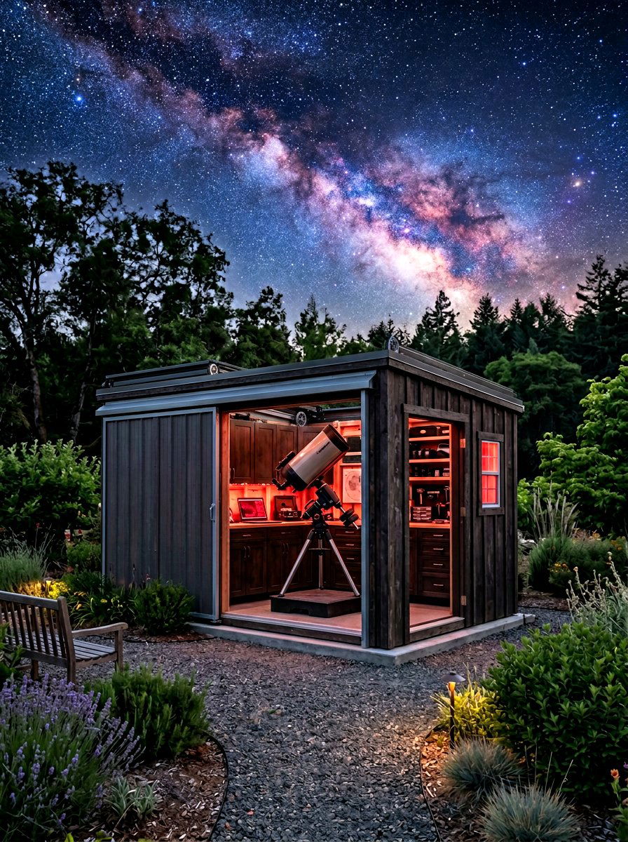 Stargazing Observatory Shed - 30 she shed ideas