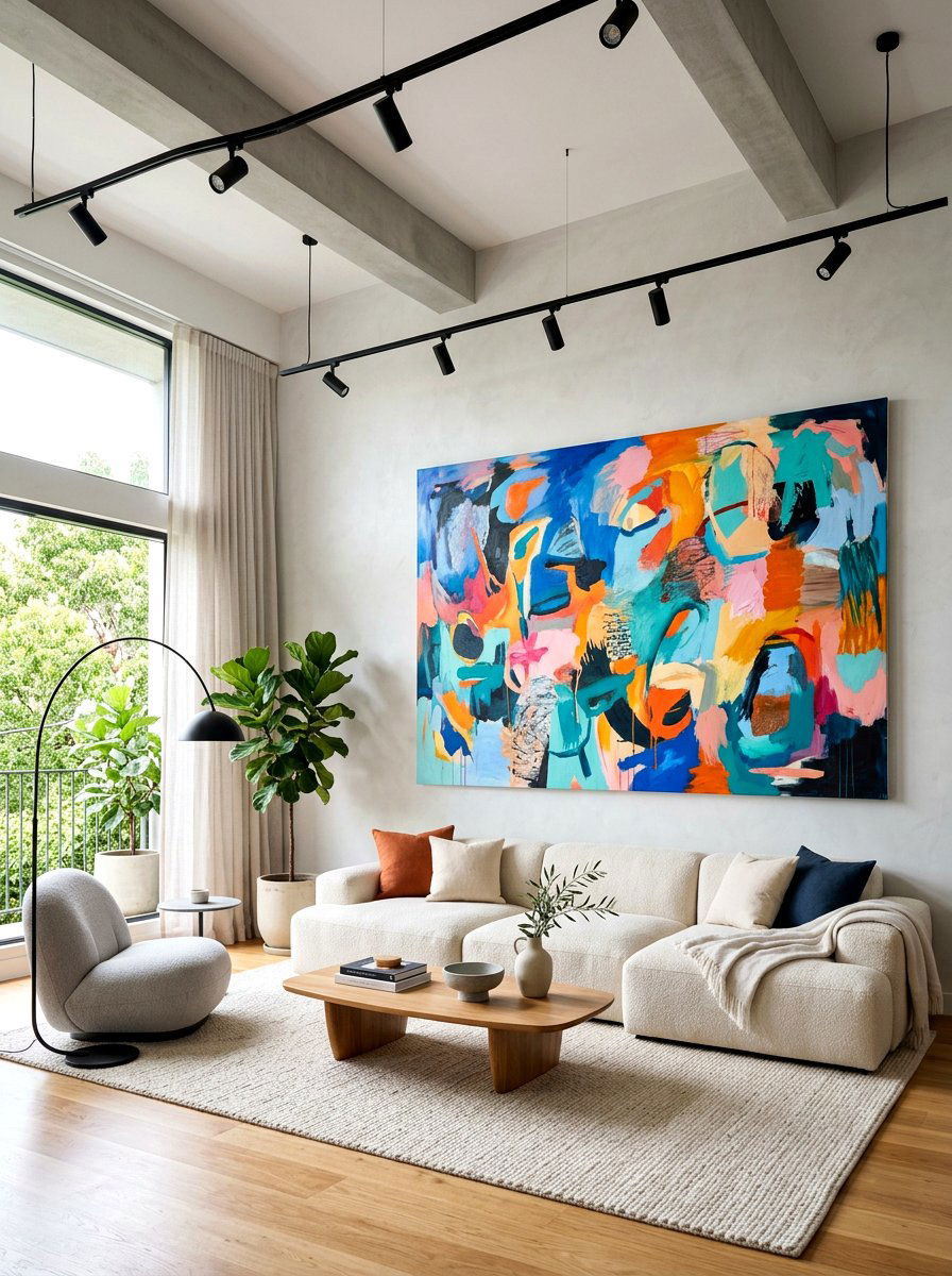 Statement Art Living Room - 30 cloud couch living room ideas