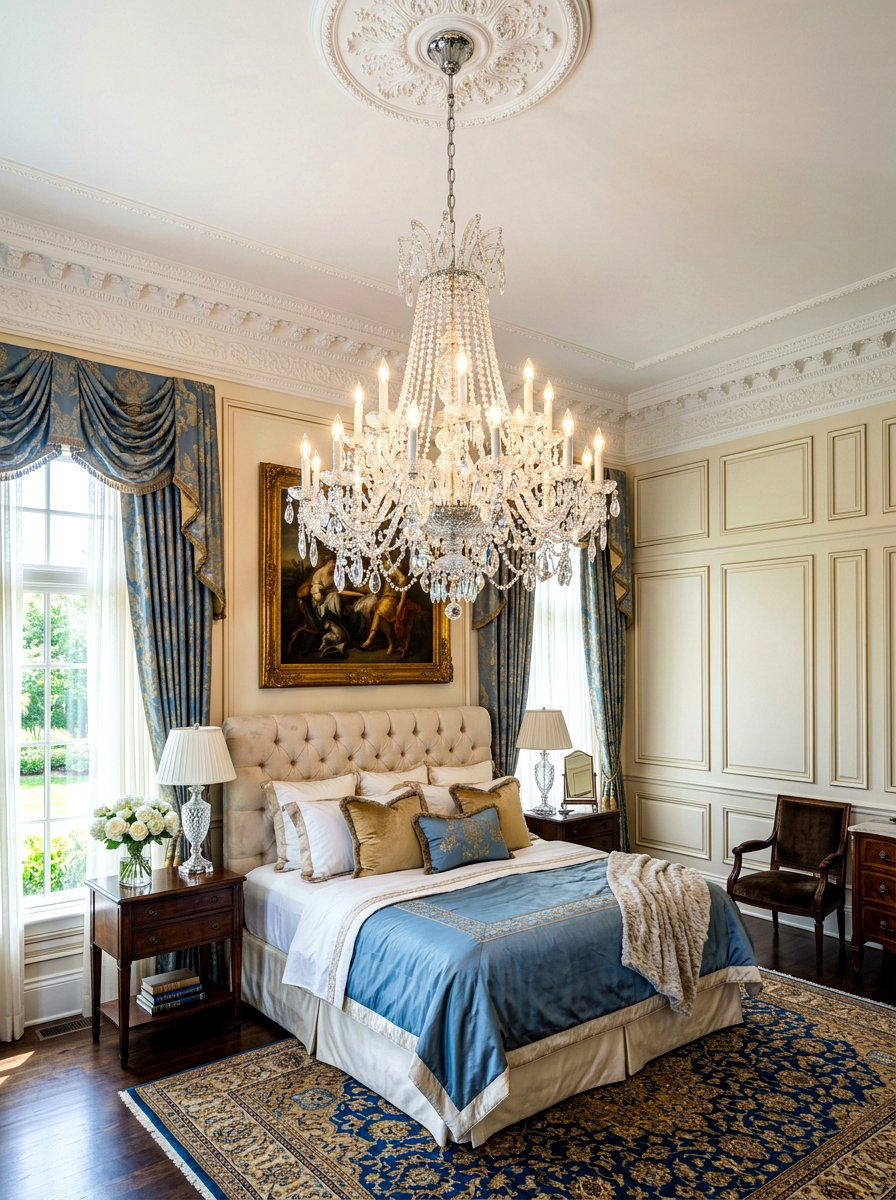Statement Chandelier For Bedroom - 30 five star suite bedroom ideas