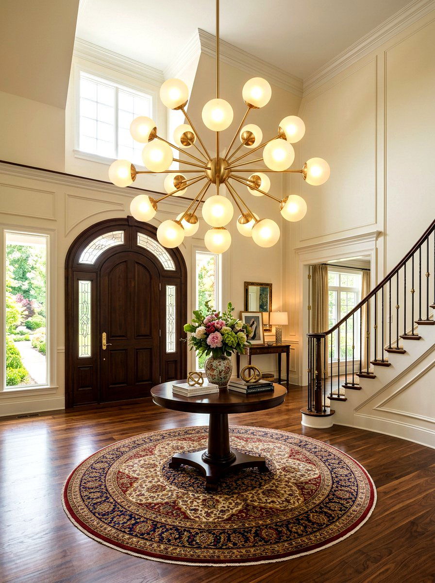 Statement Entryway Chandelier - 30 welcoming entryway ideas