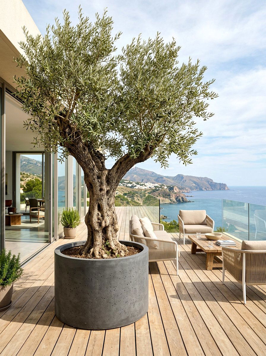 Statement Olive Tree - 30 California casual patio ideas
