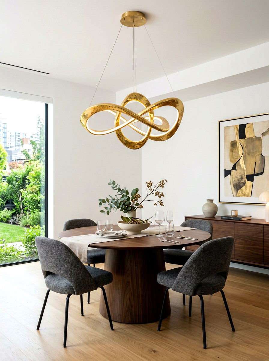 Statement Pendant Lighting - 30 small dining room ideas