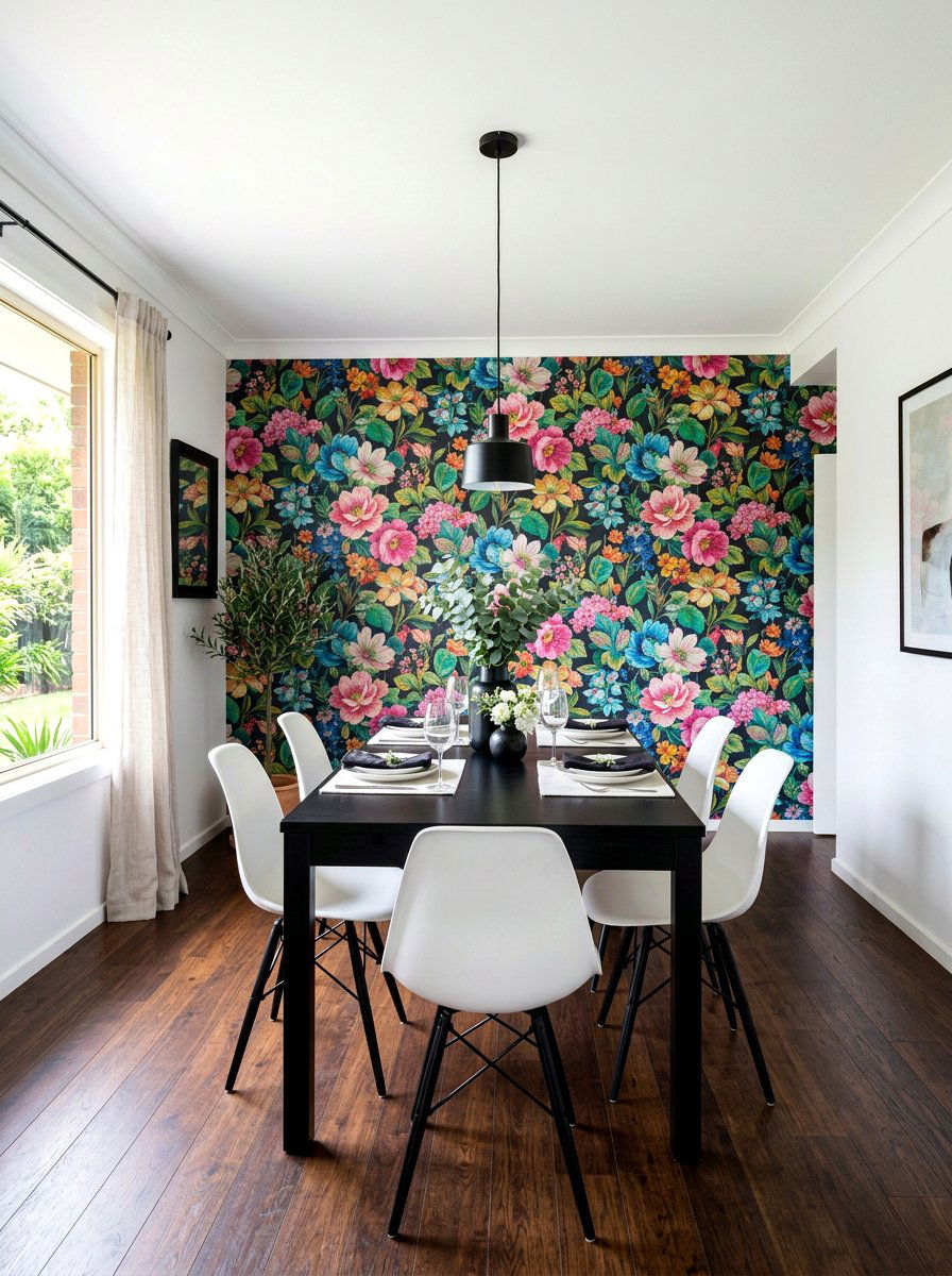 Statement Wallpaper Dining Room - 30 elegant dining room ideas