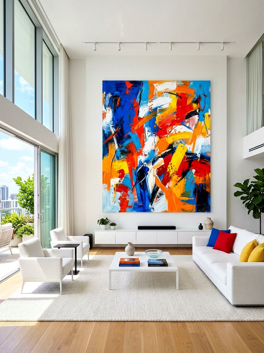 Statement art living room - 30 intentional living room ideas