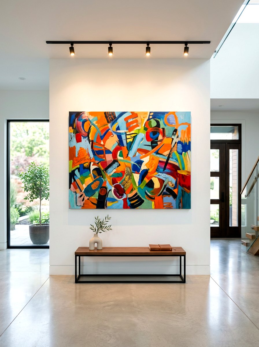 Statement foyer art - 30 welcoming foyer ideas