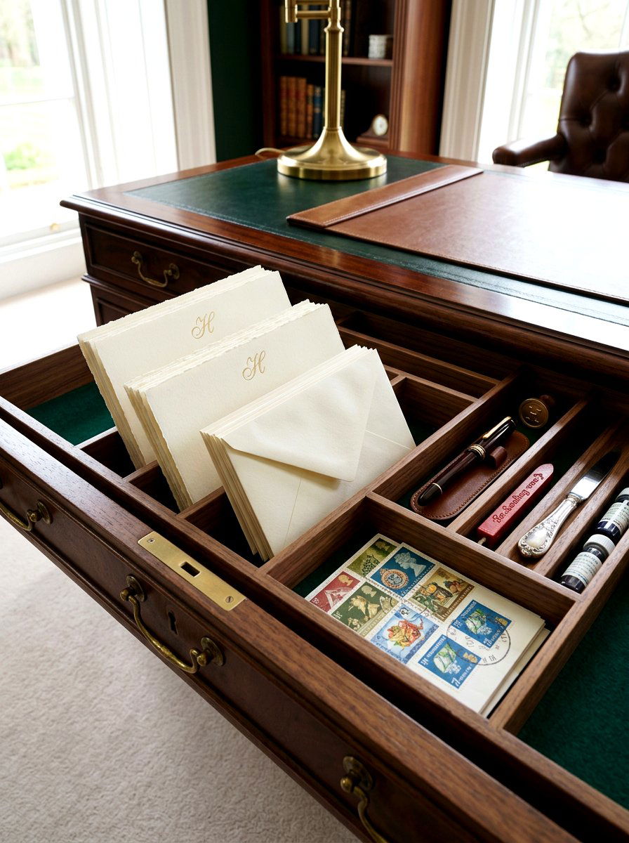 Stationery Drawer Compartments - 30 desk drawer organization ideas