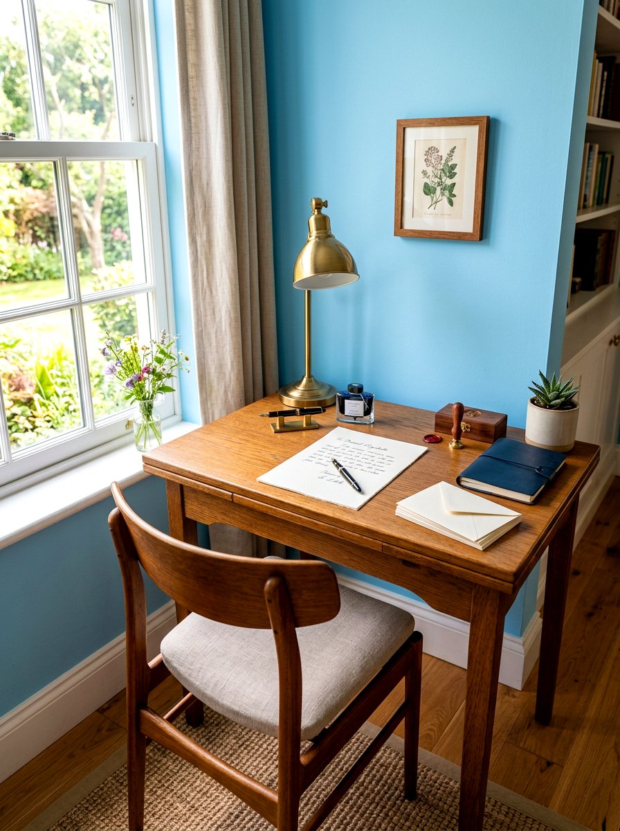 Stationery Writing Desk - 30 analog home decor ideas