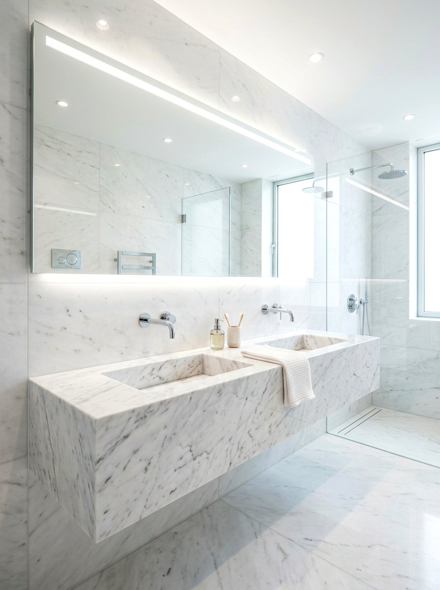 Statuary Marble Slab - 30 marble backsplash ideas