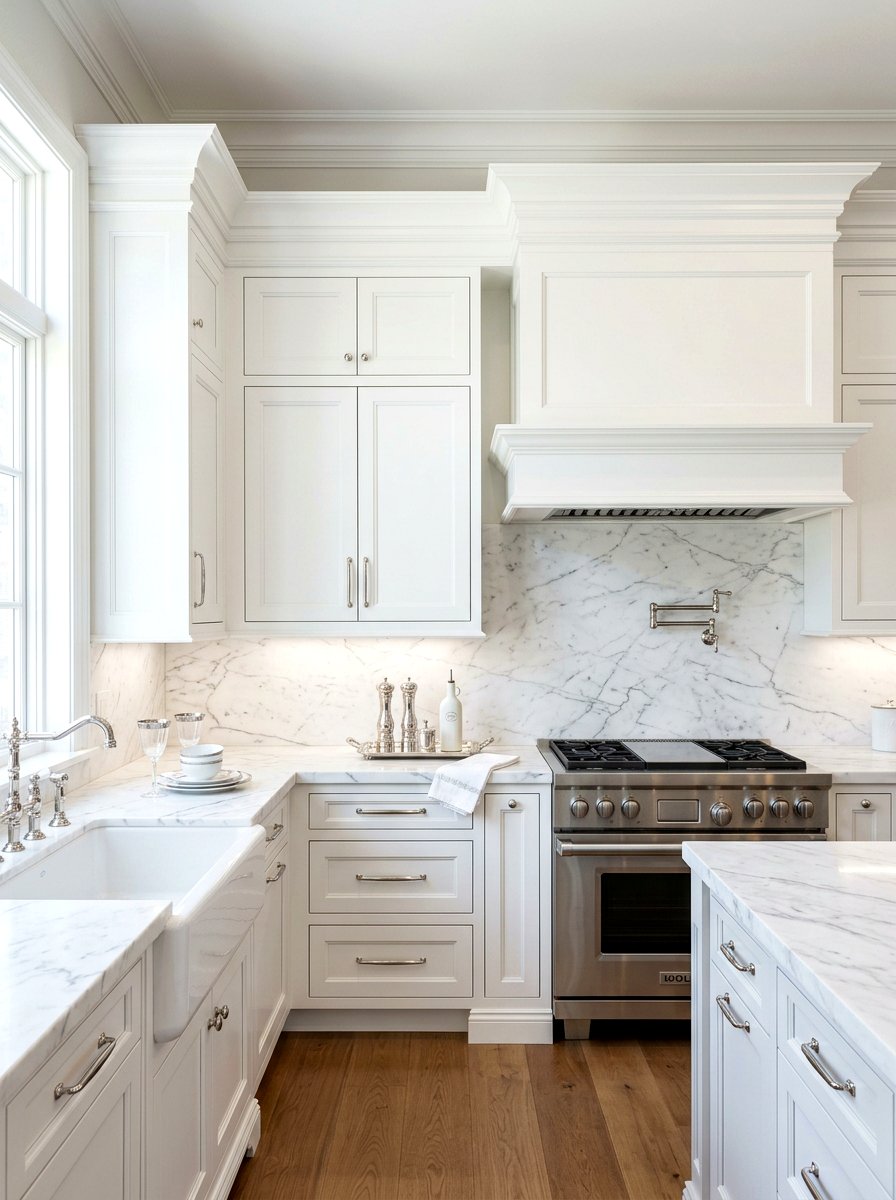Statuary marble slab backsplash - 30 slab stone backsplash ideas
