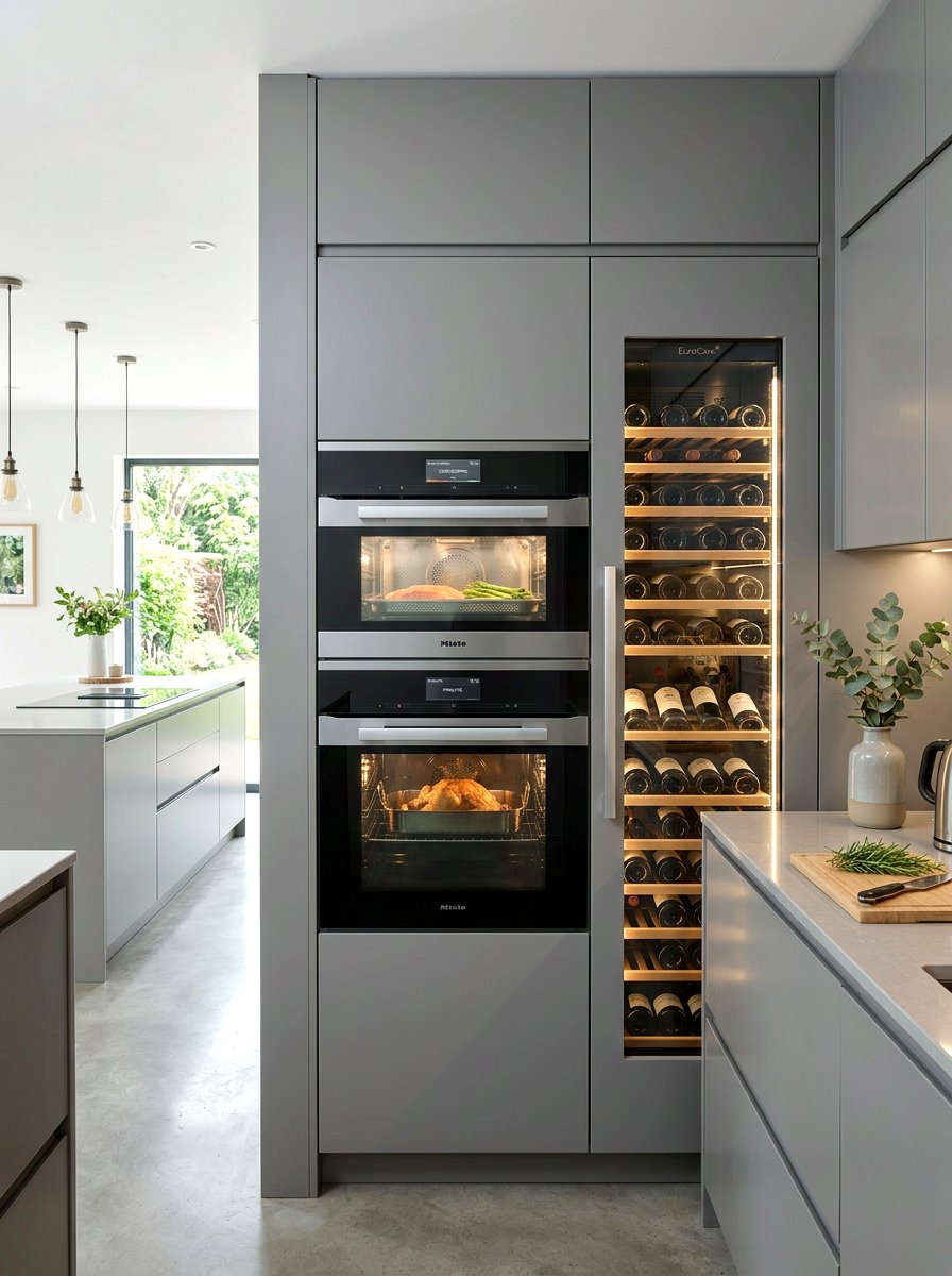 Steam Oven Installation - 30 appliance wall kitchen ideas