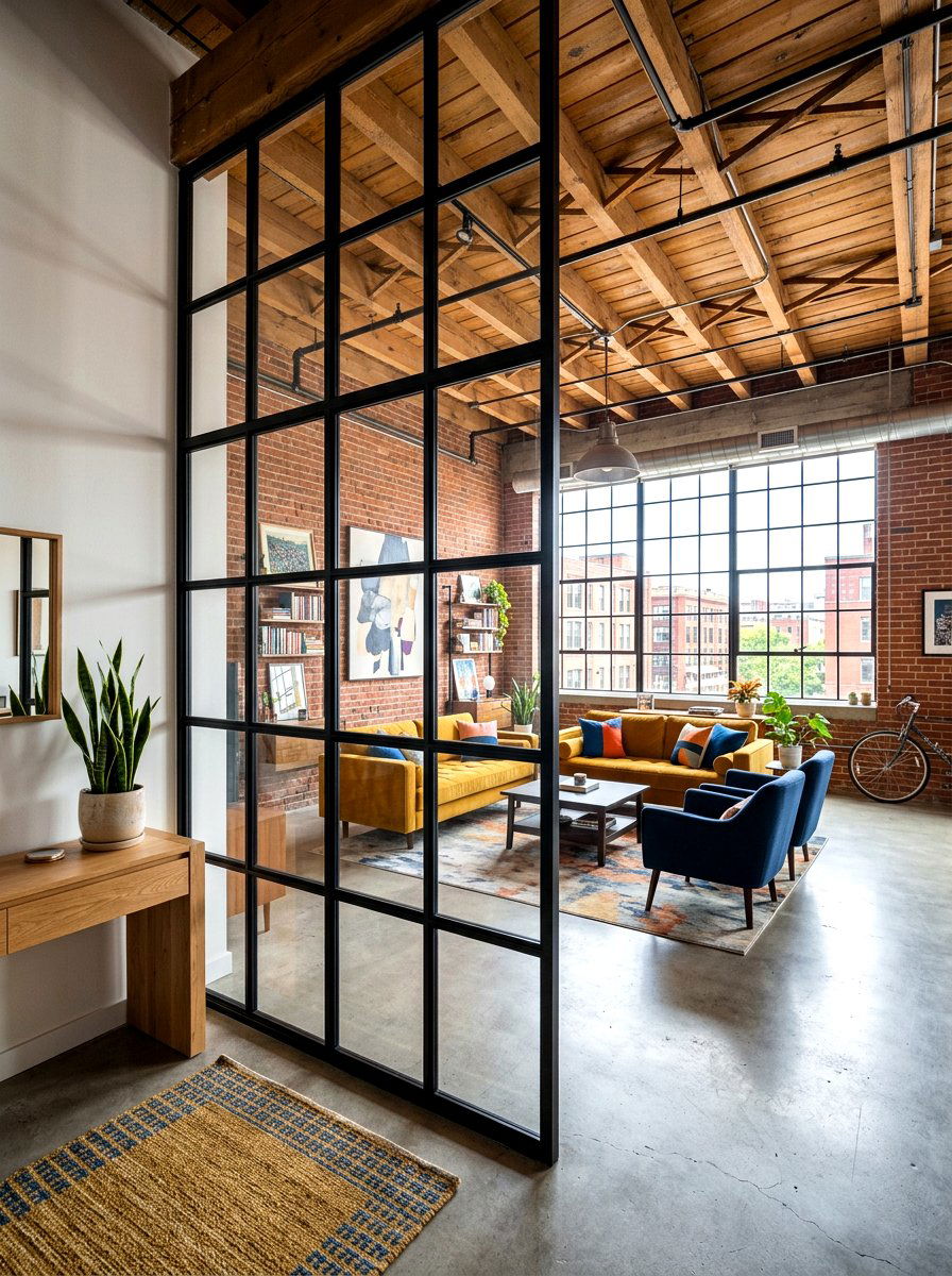 Steel Frame - 30 room divider ideas