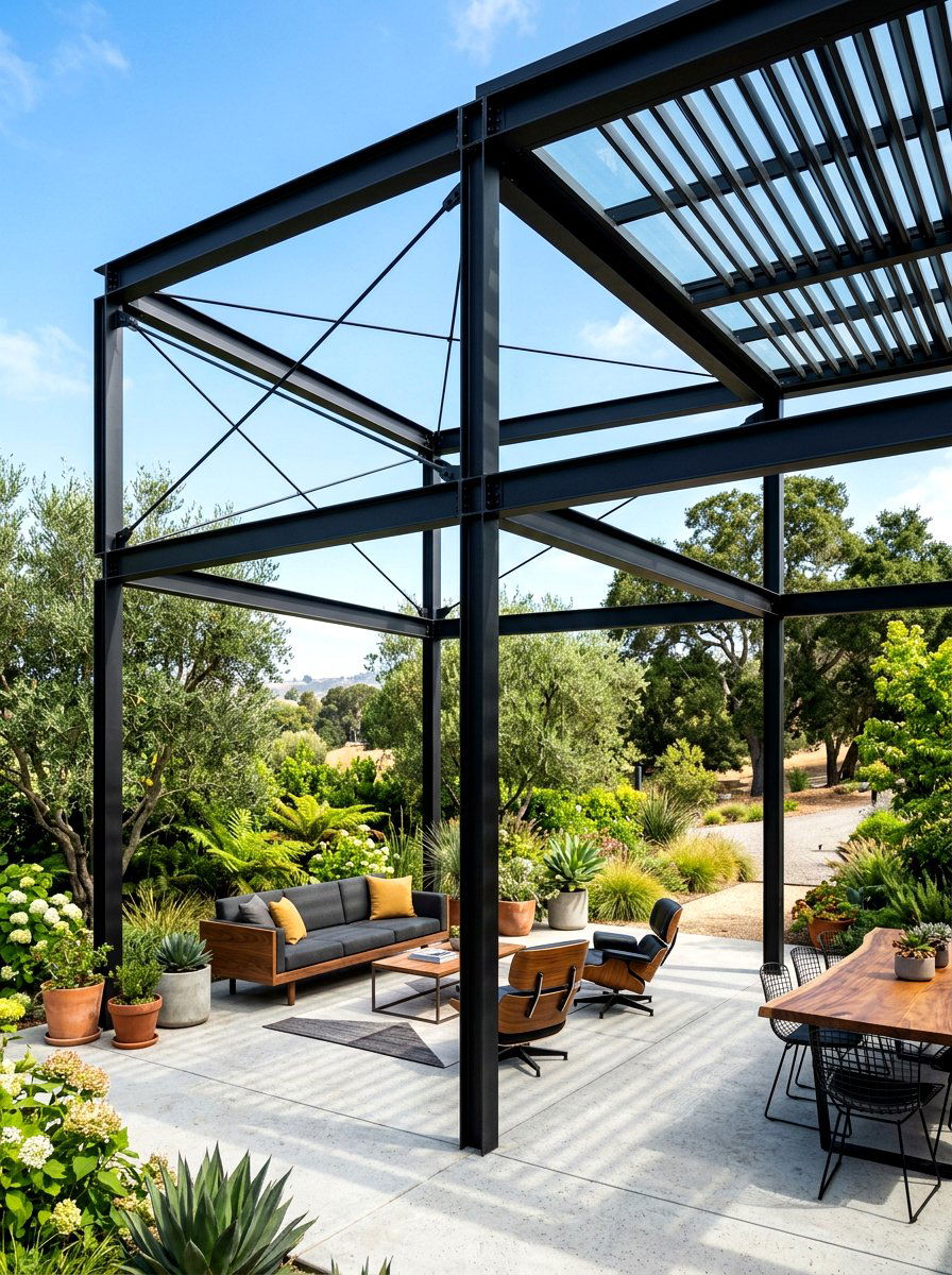Steel Frame - 30 grape arbor ideas