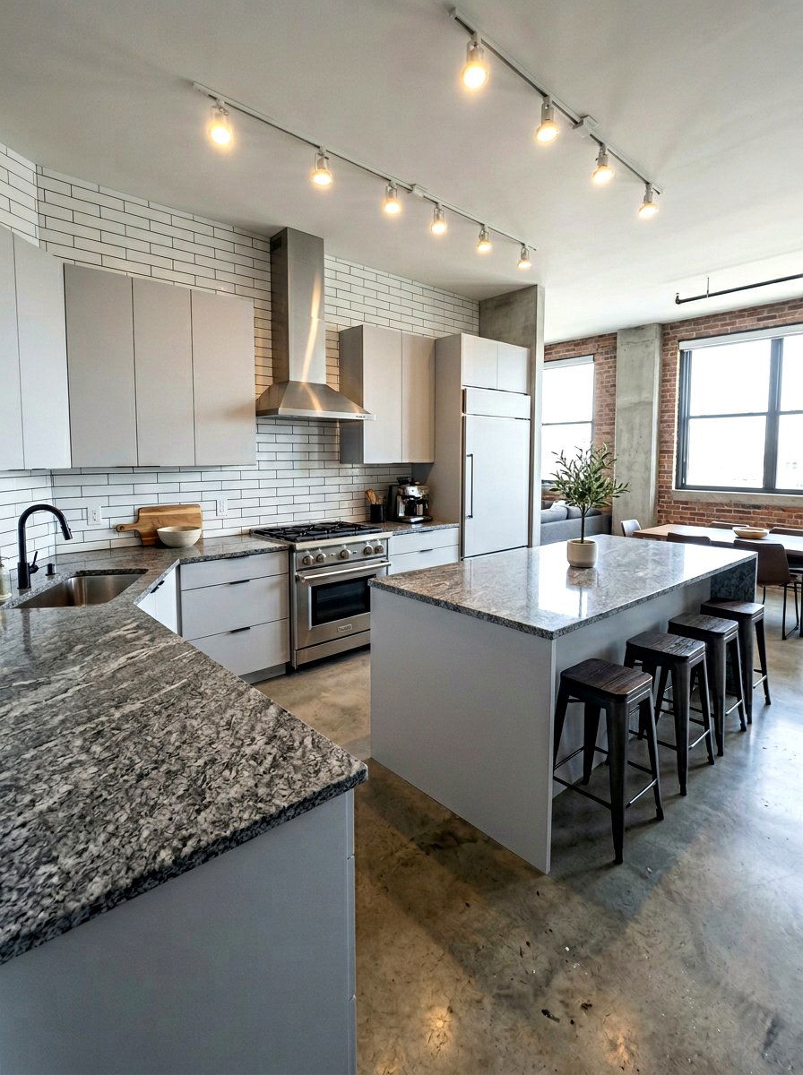 Steel Grey Granite - 30 granite kitchen ideas