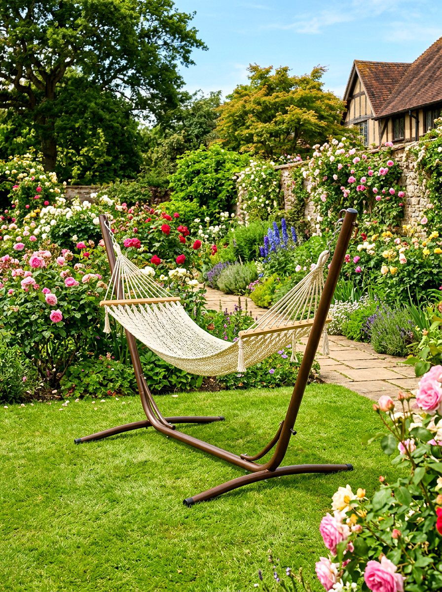 Steel Hammock Stand - 30 hammock stand garden ideas