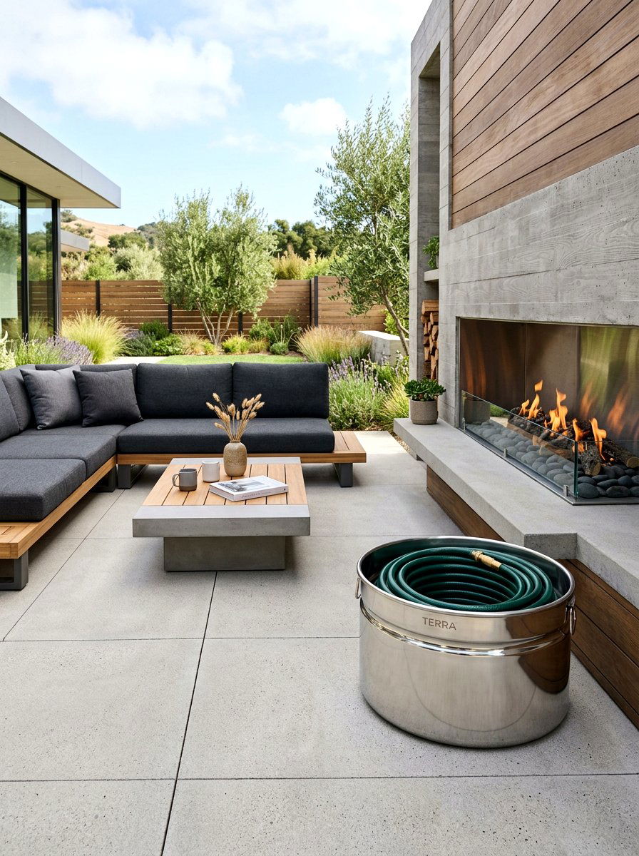 Steel Hose Tub - 30 hose storage ideas