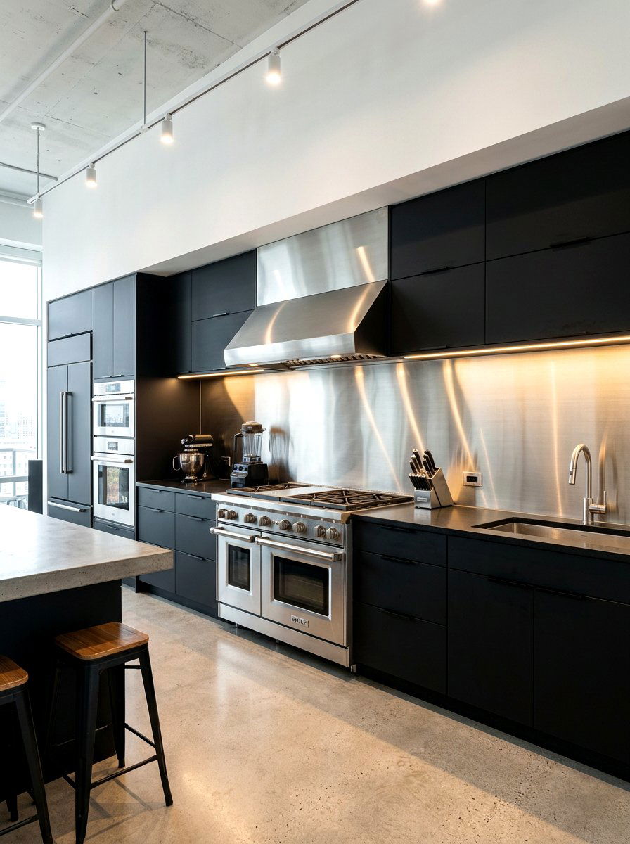 Steel Kitchen Backsplash - 30 collected kitchen decor ideas