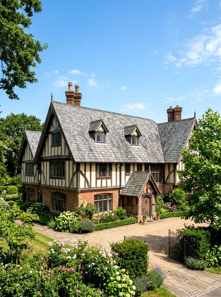 Steep Pitched Roof - 30 Tudor house exterior ideas