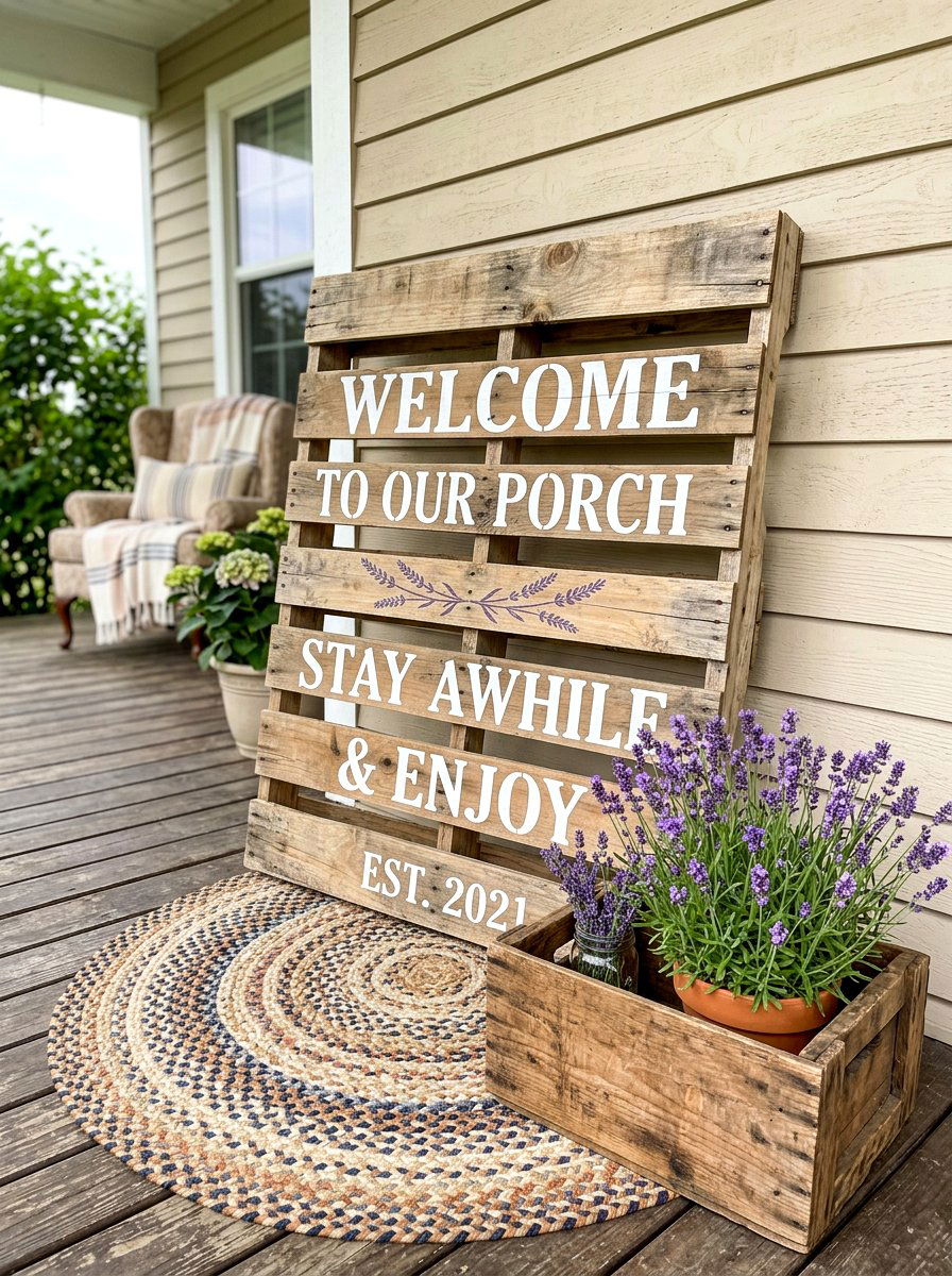 30 Porch Welcome Sign Ideas to Make Every Arrival Feel Special