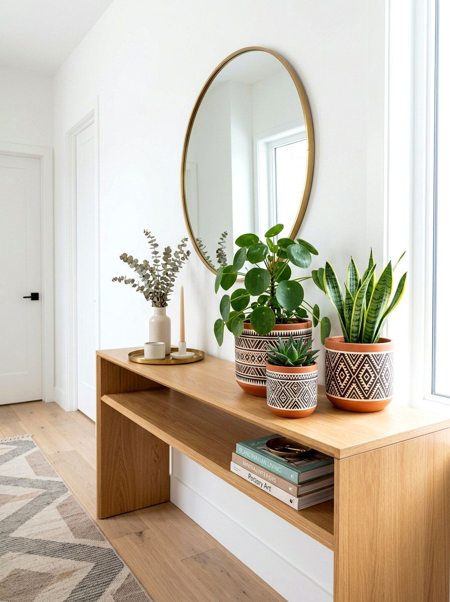 Stenciled terracotta pots - 30 terracotta pot ideas
