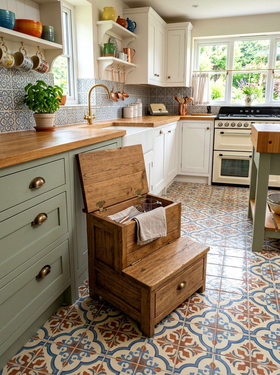Step Stool Storage - 30 hidden storage furniture ideas