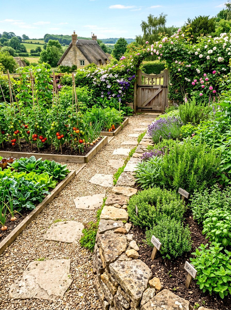 Stepping Stone Edge - 30 rock border garden ideas