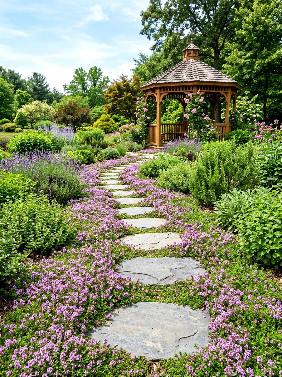 Stepping Stone Herb Garden - 30 medicinal herb garden ideas