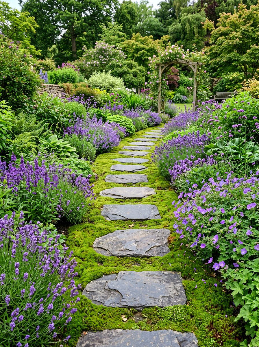 Stepping Stone Path - 30 backyard obstacle course ideas