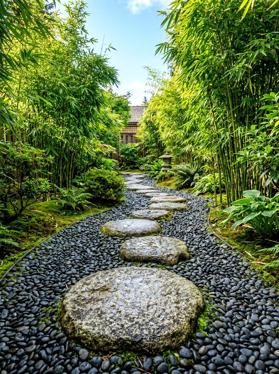 Stepping Stone Path - 30 drainage landscaping ideas