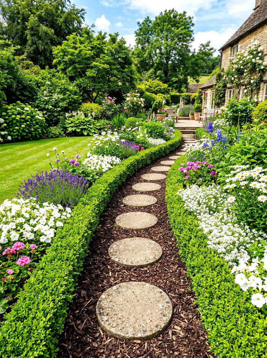 Stepping Stone Path - 30 meditation garden ideas