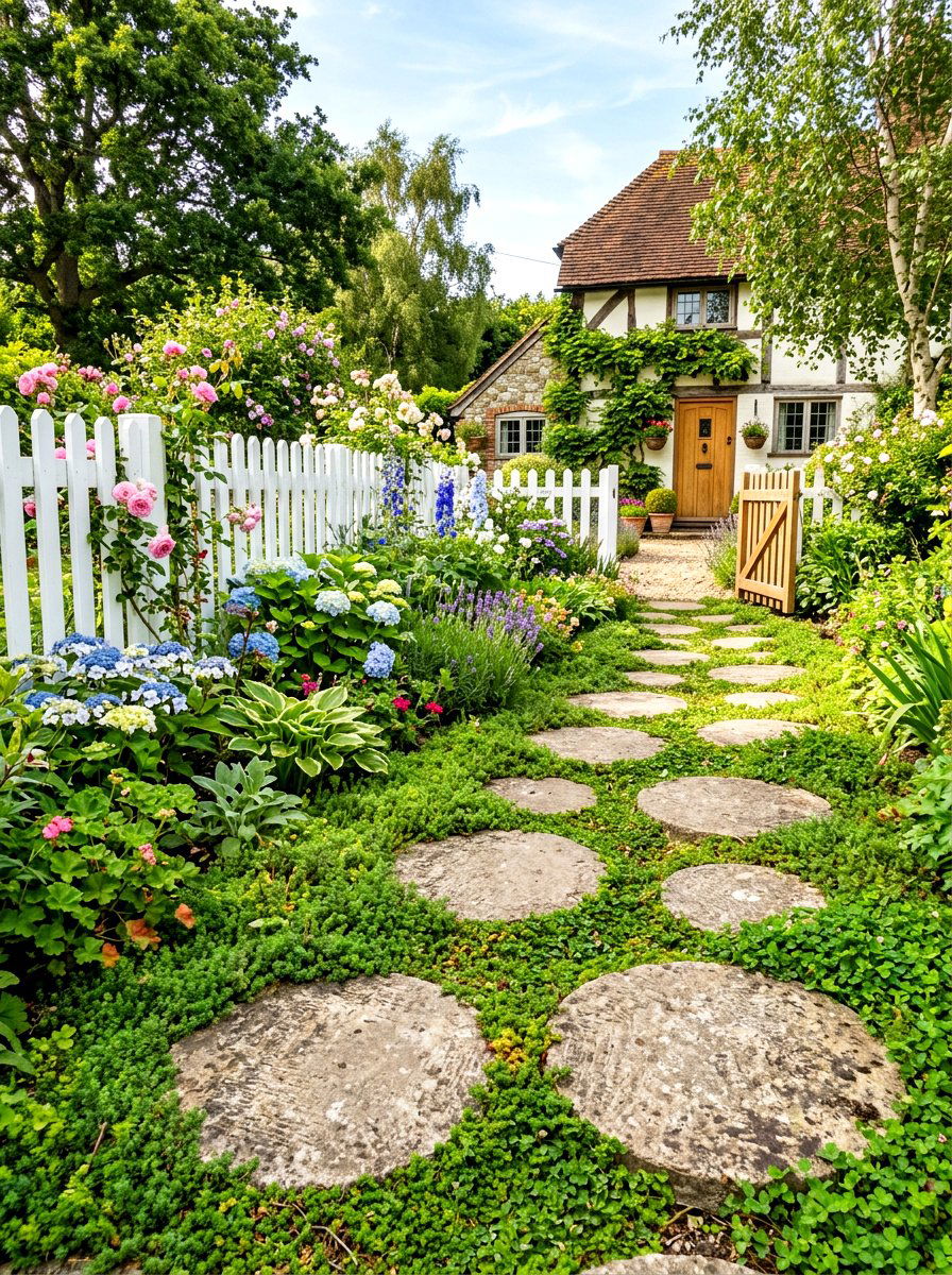 Stepping Stone Path - 30 shaded side yard ideas