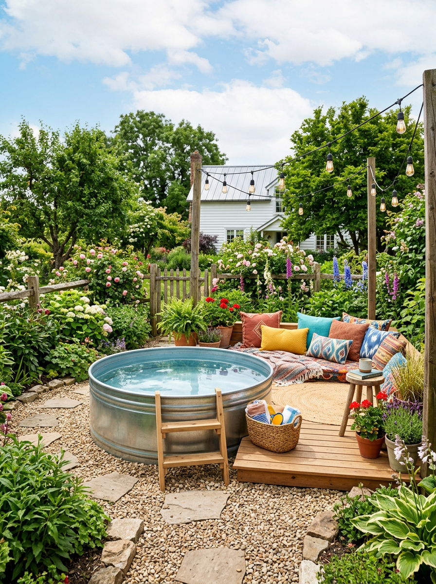 Stock Tank Plunge Pool - 30 plunge pool ideas
