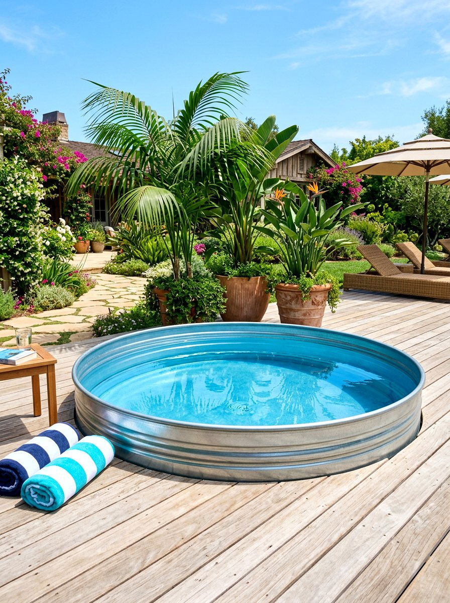 Stock Tank Pool - 30 viral backyard ideas