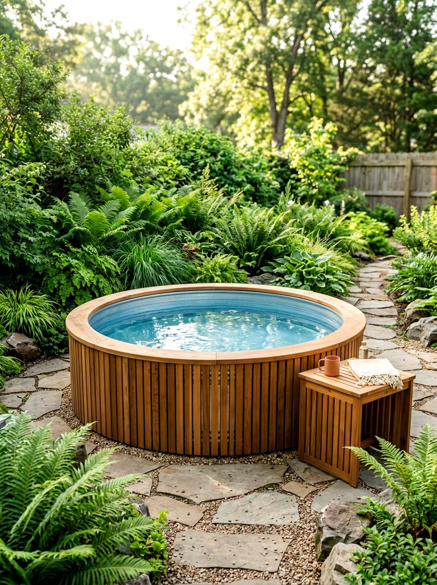 Stock Tank Pool With Cedar Wrap - 30 stock tank pool ideas