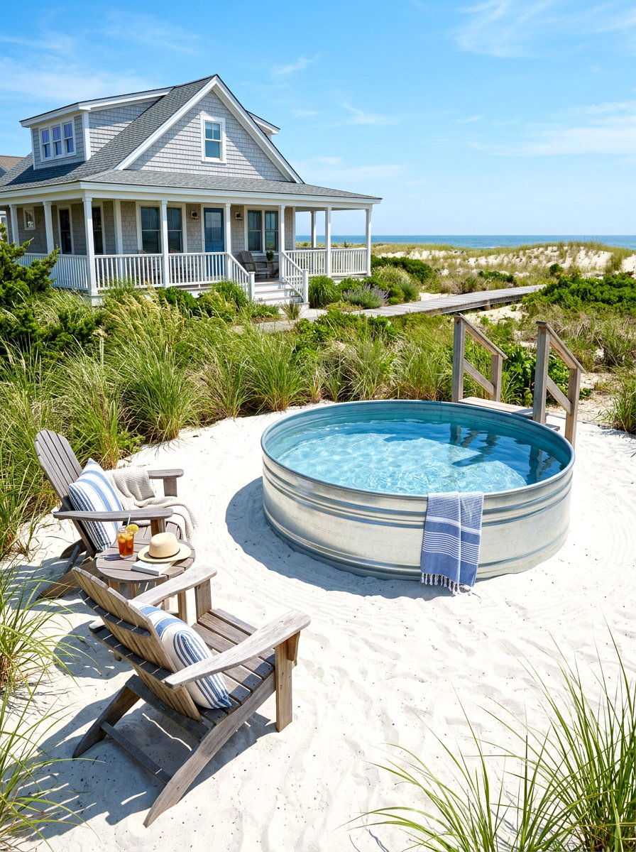 Stock Tank Pool With Sand - 30 stock tank pool ideas