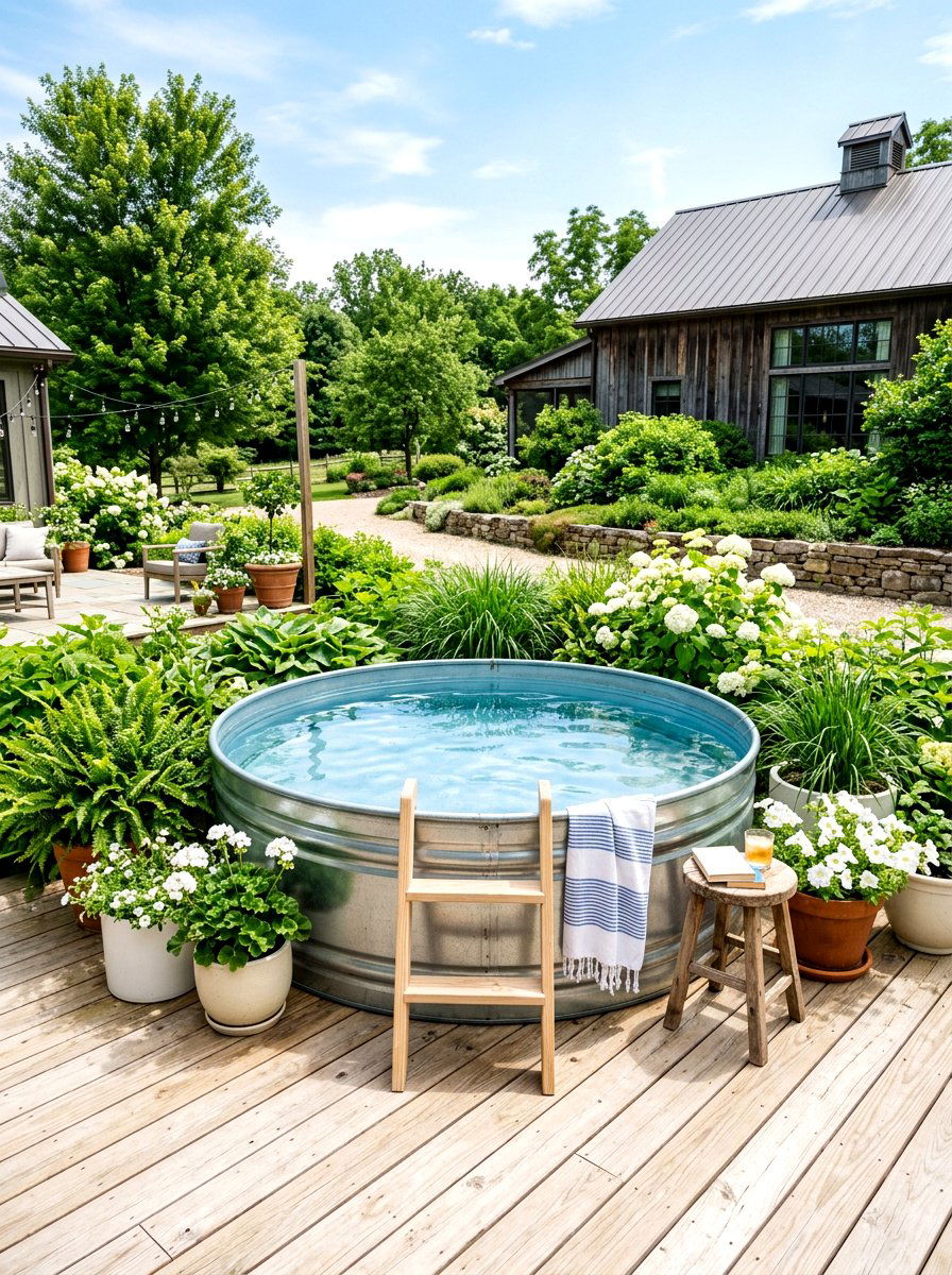 Stock tank pool - 30 budget pool ideas