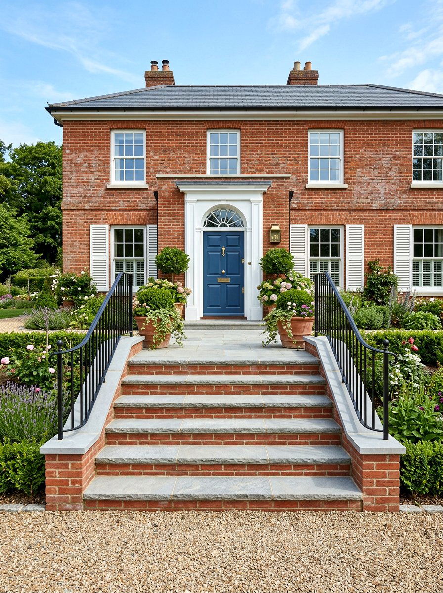 Stone And Brick Combo - 30 stone front steps ideas