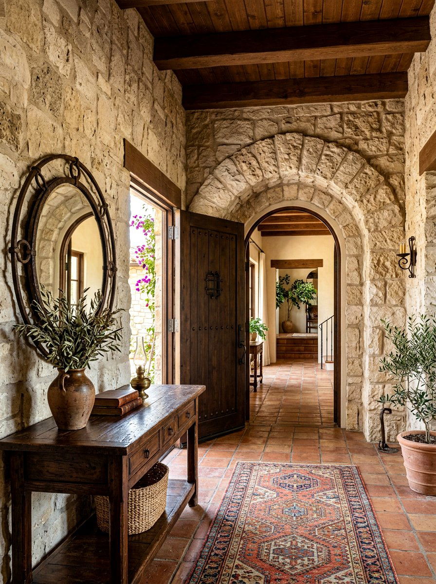 Stone Arch Entrance - 30 interior arch ideas