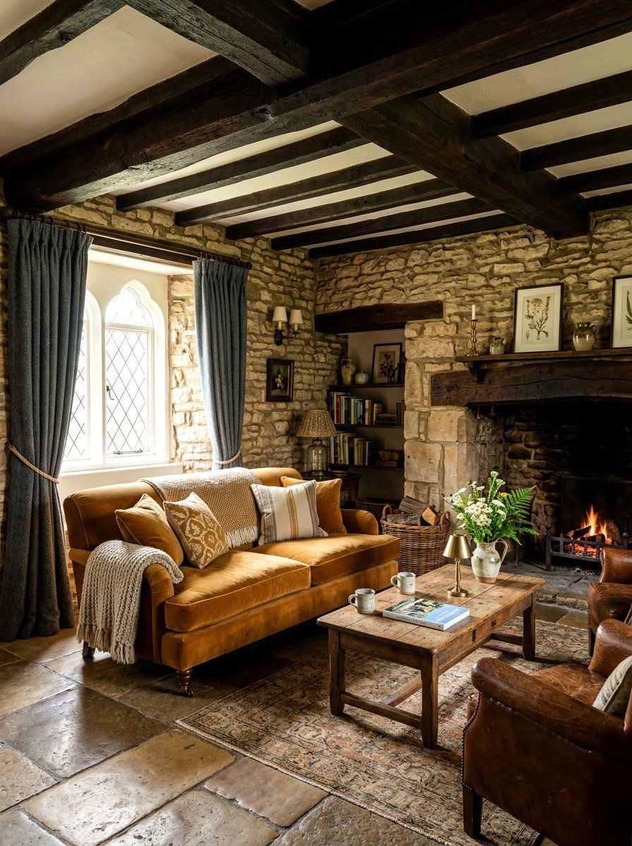 Stone Cottage Interior - 30 tiny cottage decor ideas