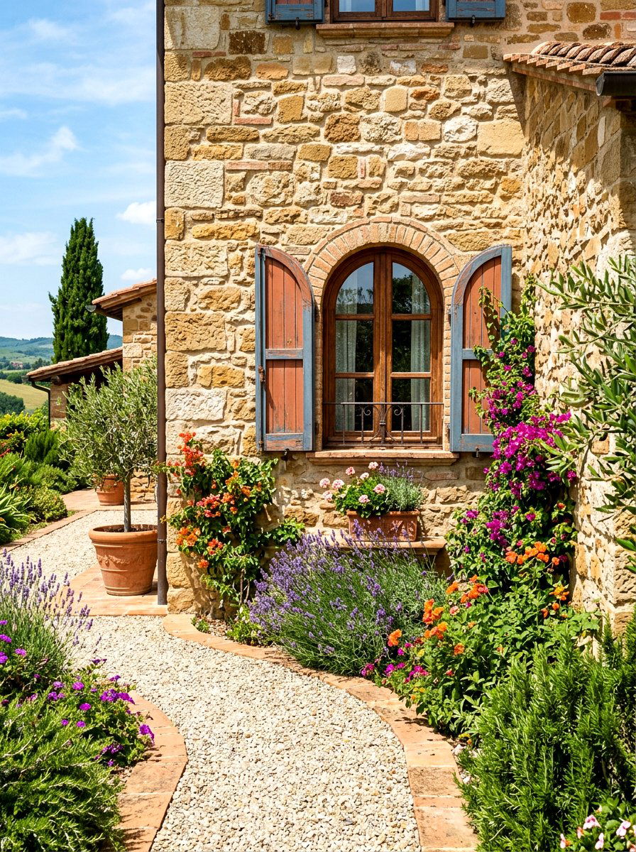 Stone Exterior Wall - 30 Mediterranean house exterior ideas