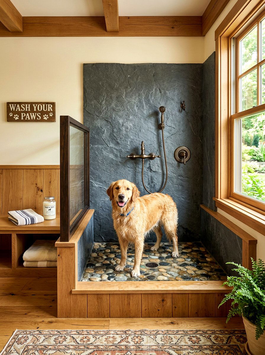 Stone Feature Dog Wash - 30 dog wash station ideas luxury