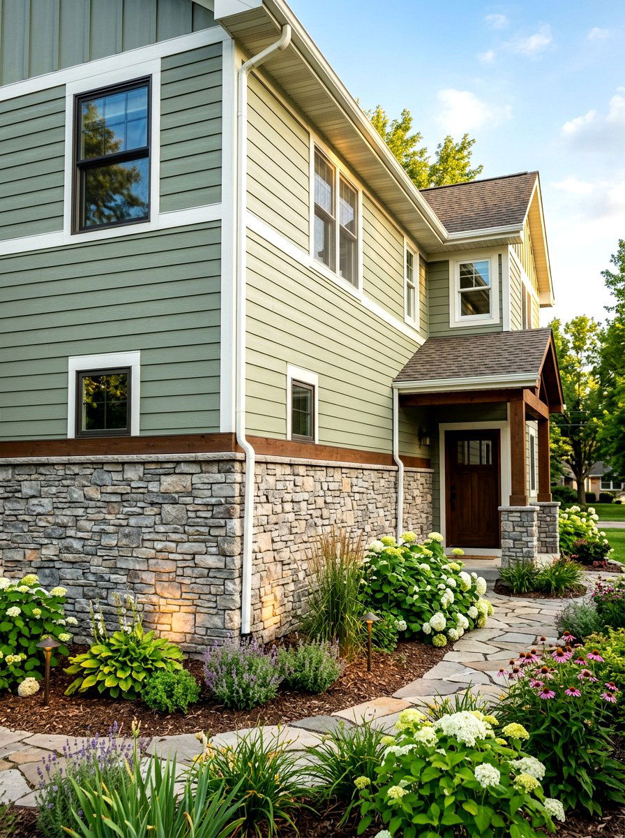 Stone Foundation Siding - 30 craftsman exterior ideas