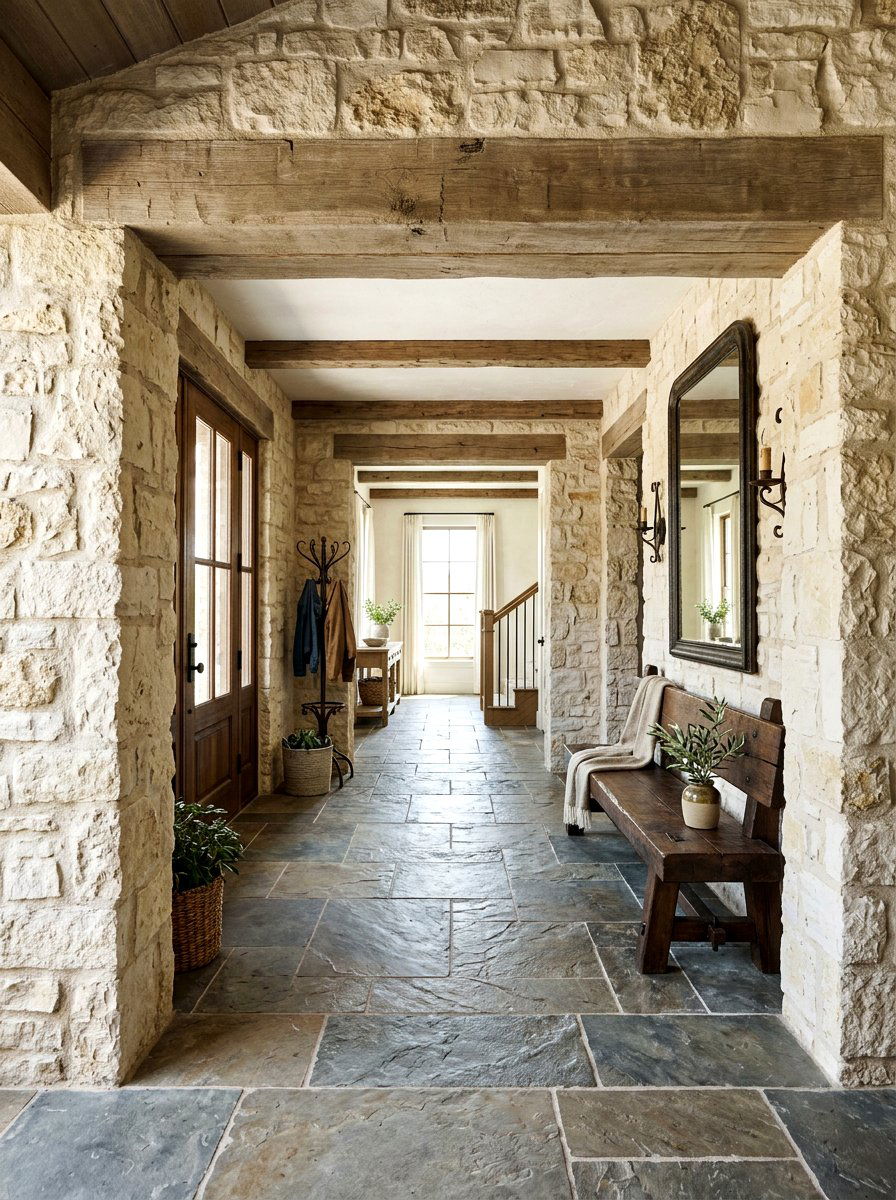 Stone Framed Entry - 30 arched doorway entry ideas