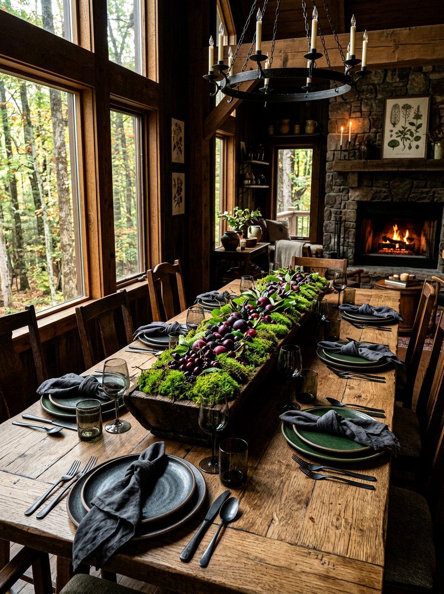 Stone Fruit Mossy Woodland Theme - 30 fruit market tablescape ideas