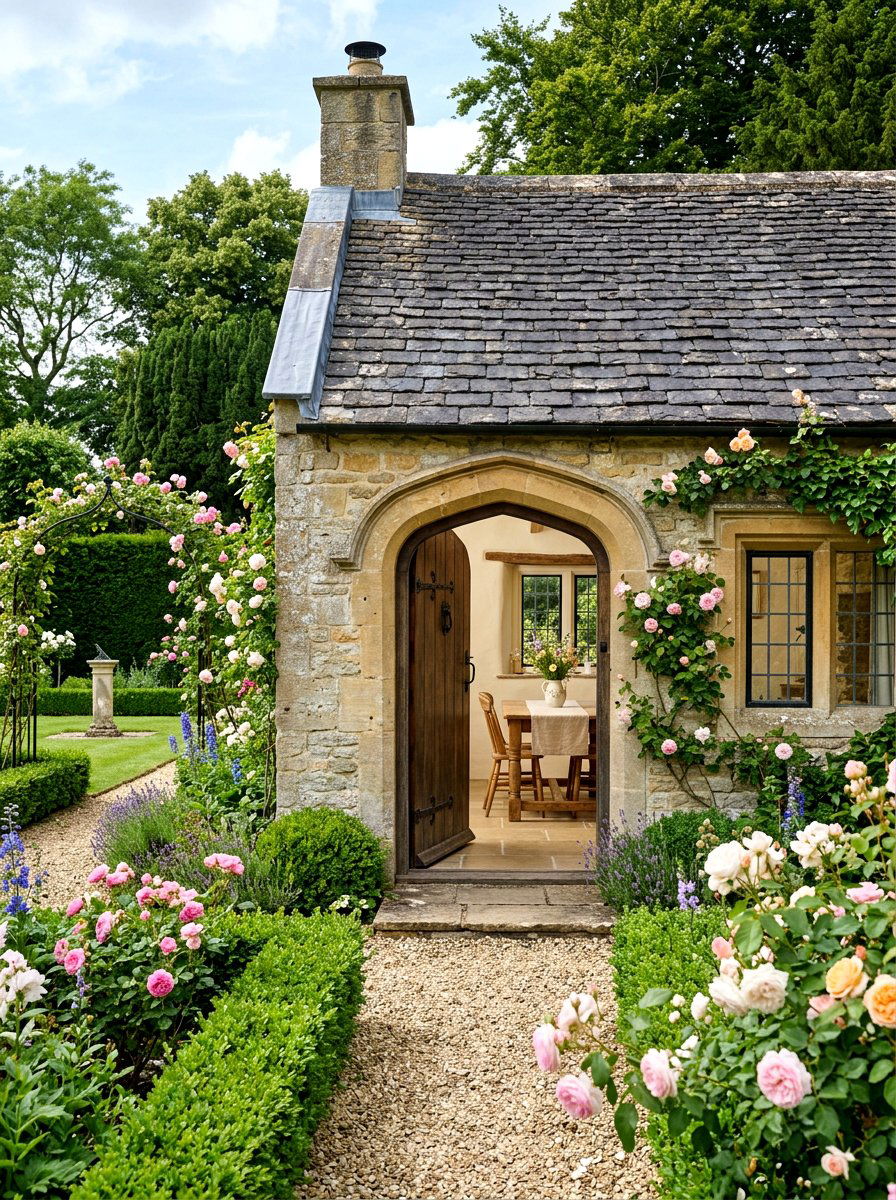 Stone Garden House - 30 garden room ideas