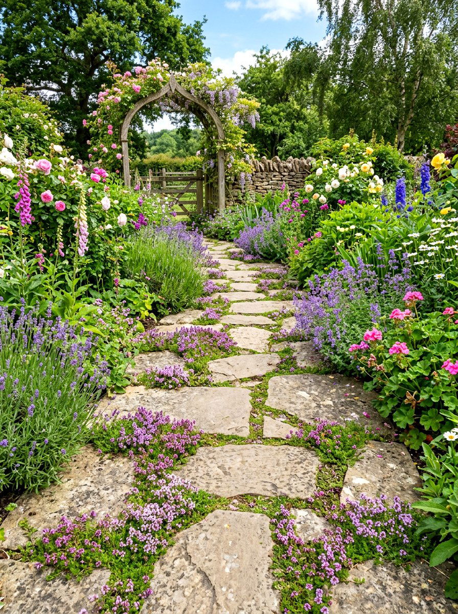 Stone Garden Path - 30 summer garden ideas