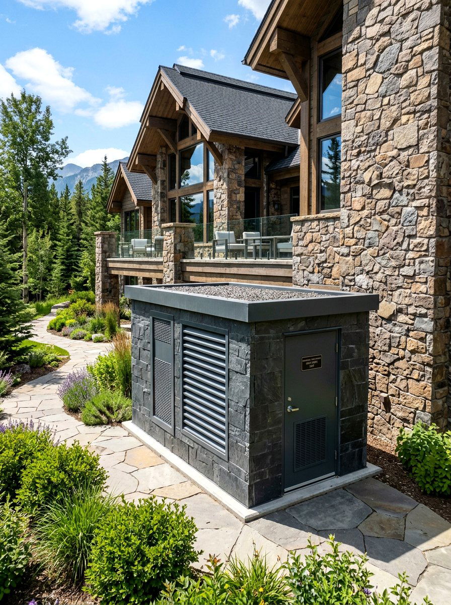 Stone Generator Housing - 30 generator enclosure ideas